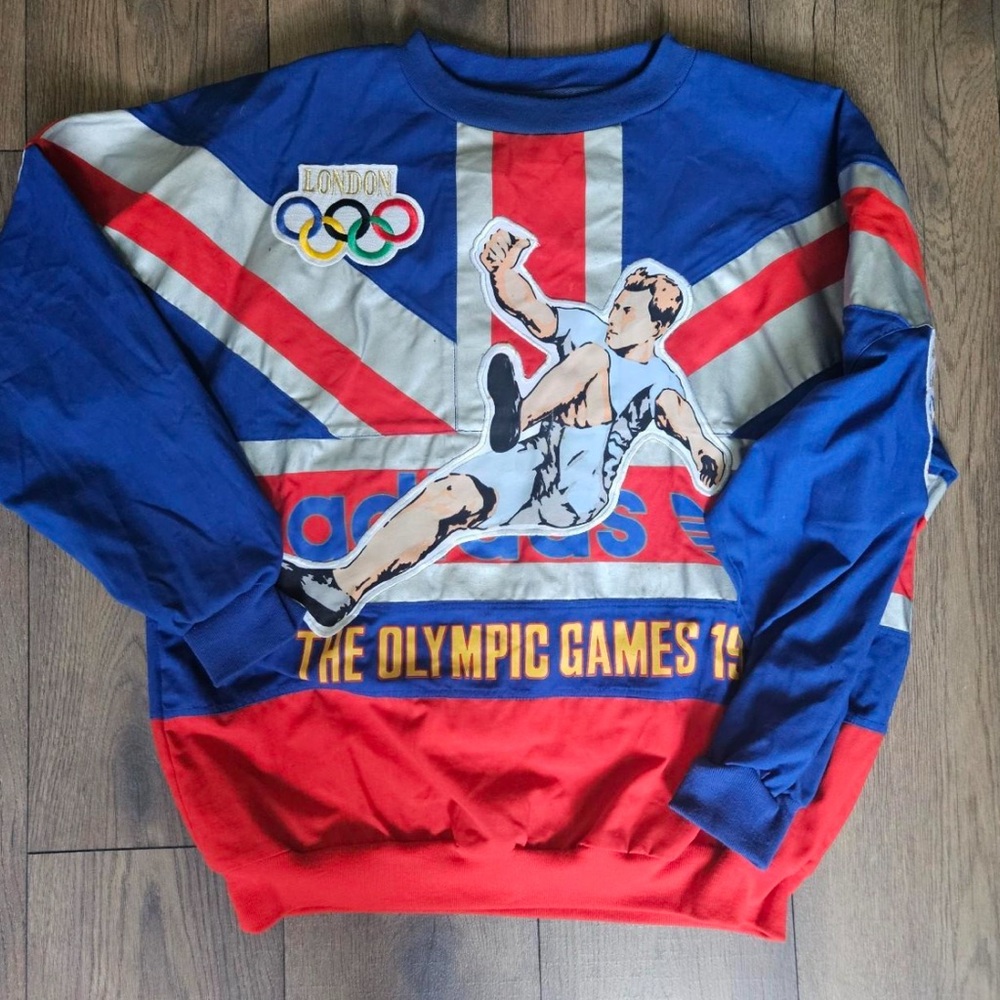 RARE Vintage Adidas Olympics Sweatshirt Pullover